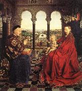 EYCK, Jan van The Virgin of Chancellor Rolin dfg oil